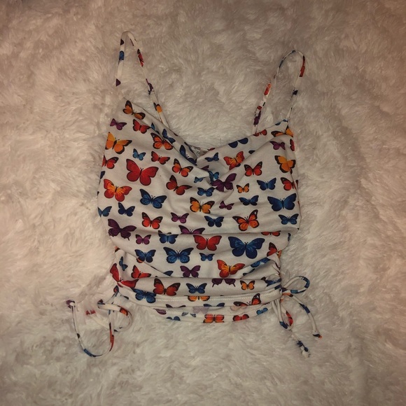 NWT Butterfly crop top fashion nova - Picture 2 of 3